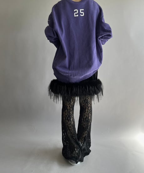 【USED】 Fur Patterned  Velour Camisole Long One-Piece/241019-007