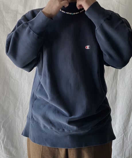 【USED】80's USA Champion Reverse Weave Sweat One Point /210213-016