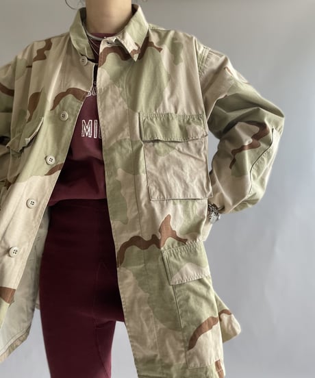 【USED】 Army Camouflage Jacket  / 221217-003