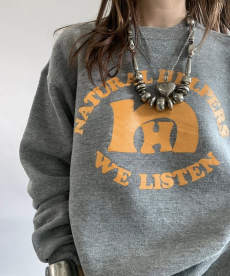 【USED】 Made in USA 90's Natural Helpers Sweat Top  /241102-021