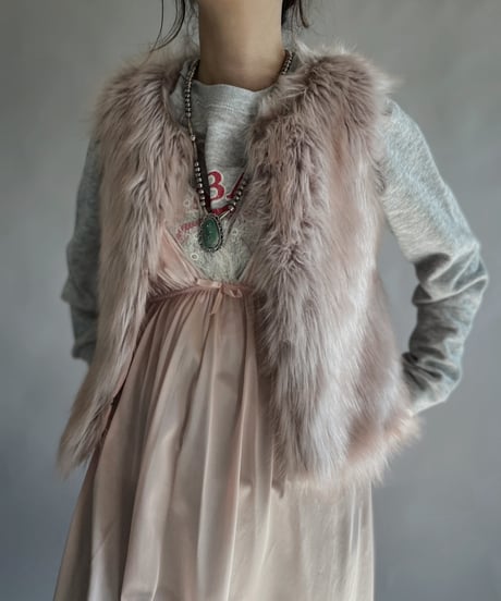 【USED】 CHEROKEE Fake Fur Vest / 240101-038