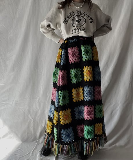 【RE;CIRCLE】 RE Granny Long Skirt②/211110-009