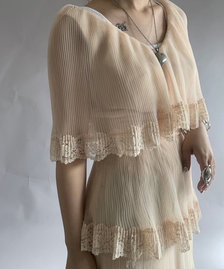 【USED】 Pleats Tiered Long One-Piece /241102-015