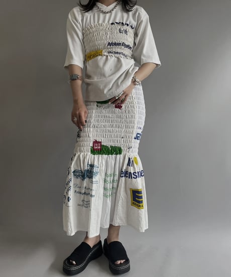 【RE;CIRCLE】RE Eco-Friendly Bag Shirring Tube Top / 230622-022