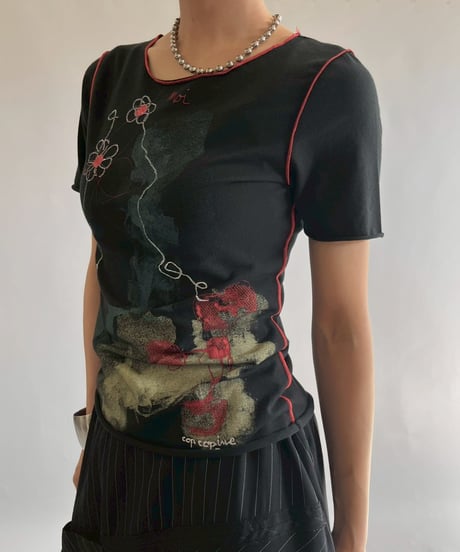 【USED】 Cop.Copine Flower Print Top  /251014-012