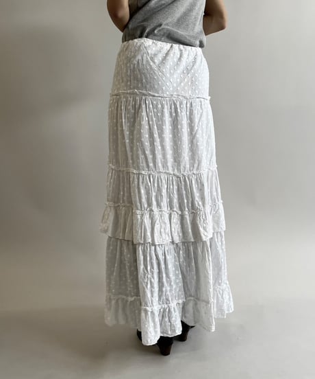 【USED】 Tiered Long Skirt  /250419-004