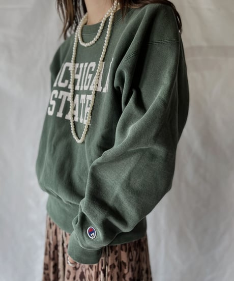 【USED】   Champion Reverse Weave Sweat MICHIGAN STATE/211007-015