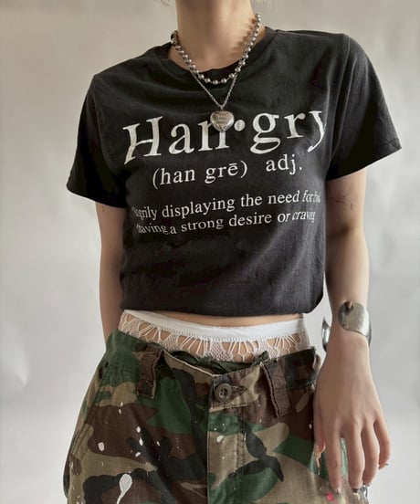 【USED】 RESIZED Han・gry T-Shirt / 250830-018