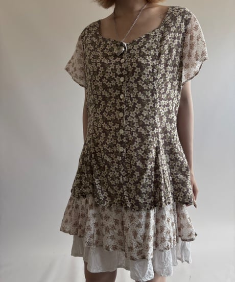 【USED】 Flower pattern One-Piece / 250816-015