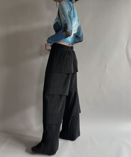 【USED】  Poly Long Sleeved Top / 220924-020