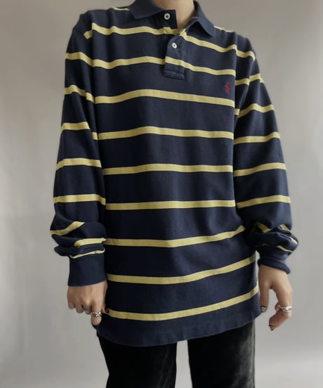 【USED】 Polo By Ralph Lauren Striped Polo Shirt / 221210-014