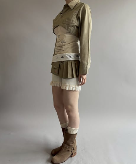 【Chinatsu Aoyama】 RE Makers Shirt Khaki / 260702-027