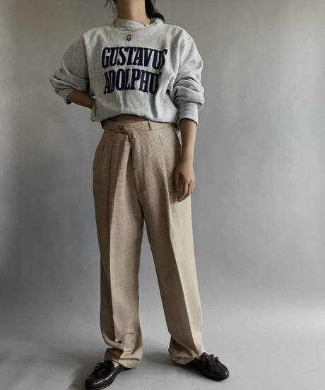 【USED】 Reverse Weave Crew Neck Sweatshirt "Gustavus Adolphus" / 220903-027