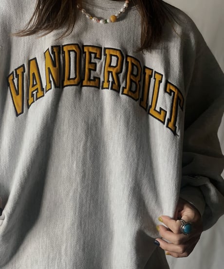 【USED】  80's USA Champion Reverse Weave Sweat VANDERBILT/210516-019
