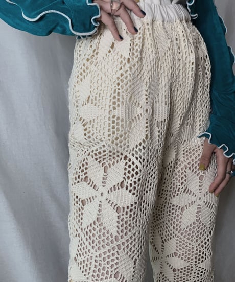 【RE;CIRCLE】 RE Crochet Pants②/210512-014