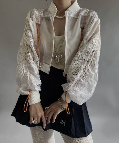 【RE;CIRCLE】 RE White Patch Short Blouson / 240509-005
