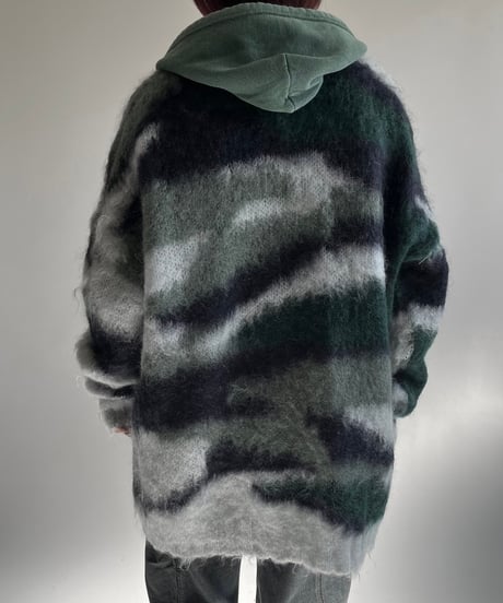 【USED】 COS Mohair Knit Zip Up Cardigan /250104-037