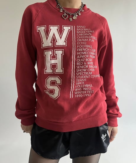 【USED】 Made in USA  JERSEES 90's WHS Sweat Top /250125-003