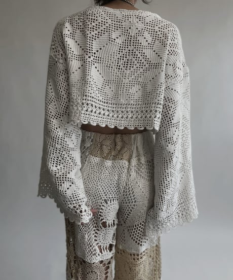 【RE;CIRCLE】 RE Crochet Lace Top / 220728-022