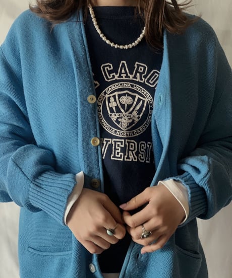 【USED】 Acrylic Knit Cardigan⑤ /210303-009