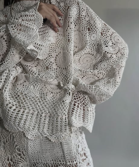 【RE;CIRCLE】 RE Crochet Top / 220623-012