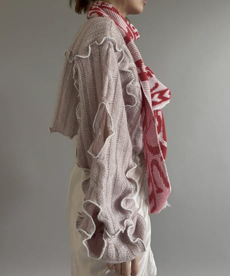【RE;CIRCLE】 RE Mellow Ribbon Knit Top + Tie / 260122-008