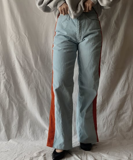 【RE;CIRCLE】 Remake Corduroy Side Line Pants⑤/210317-008