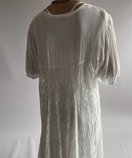 【USED】 Lace Pattern Sheer One-Piece / 250726-027
