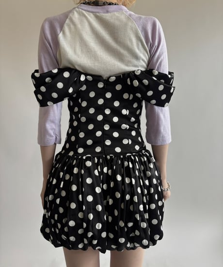 【USED】  Dead Stock MISS CIRCLE Dot Pattern Camisole One-Piece   / 250531-017