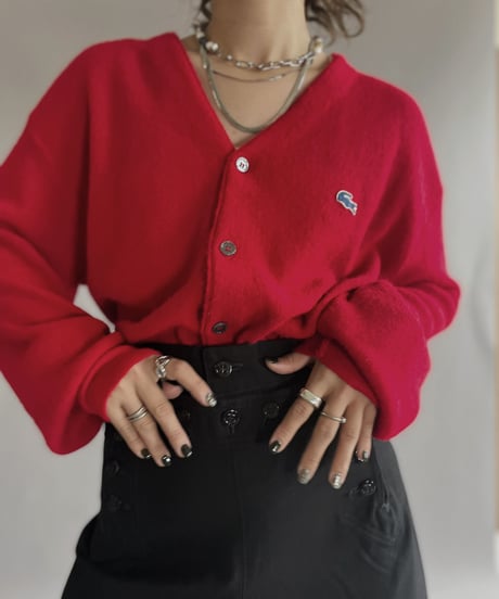【USED】  IZOD Lacoste Acrylic Knit Cardigan / 221008-008