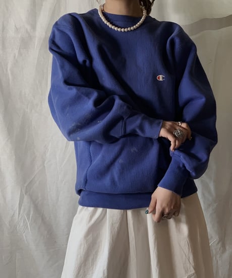【USED】90's USA Champion Reverse Weave Sweat One Point /210210-020