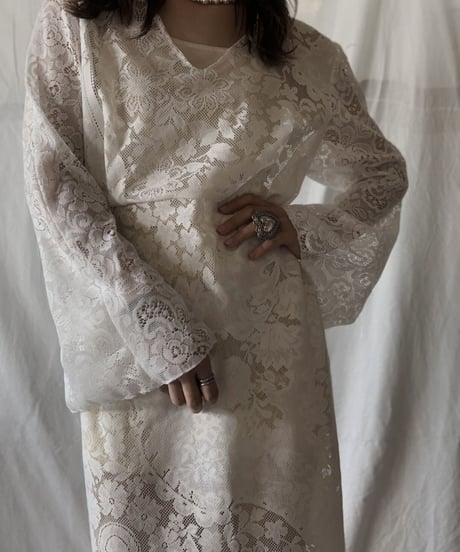 【RE;CIRCLE】 RE Lace Flare One-piece/210611-031