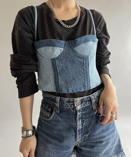 【RE;CIRCLE】 Re Corset Denim  /  240926-011