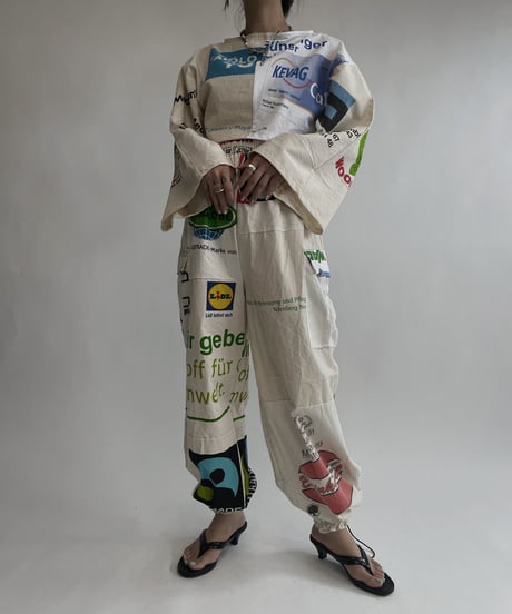 【RE;CIRCLE】 RE Eco-Friendly Bag Draw Cord Pants / 220804-019
