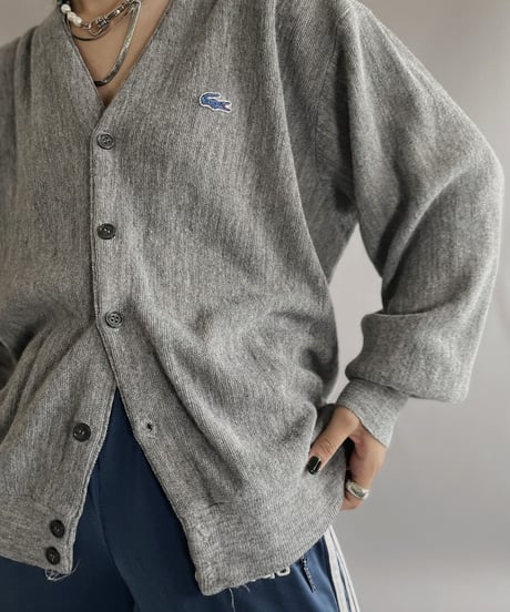 【USED】  IZOD Lacoste Acrylic Knit Cardigan / 221008-003
