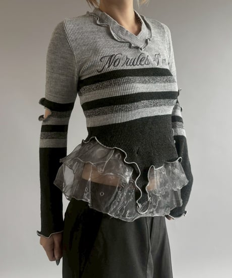 【RE;CIRCLE】 RE Mellow V-Neck Knit /  251023-015