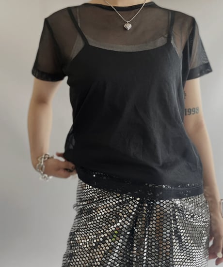 【USED】 S/S See-through Top / 230722-002