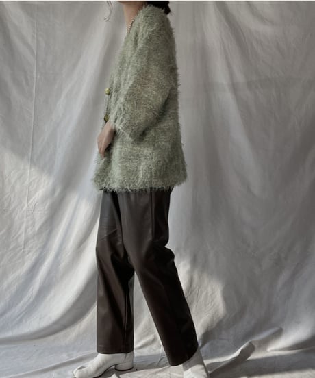 【USED】    Shaggy Knit Cardigan/211216-009