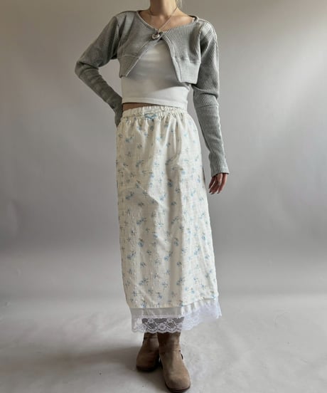 【RE;CIRCLE】 RE Flower Pattern Layered Skirt / 260514-015