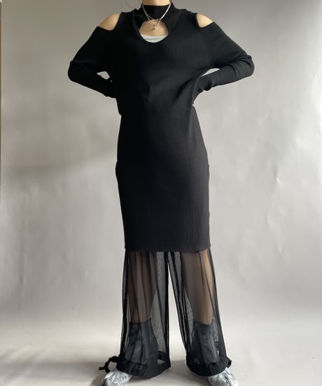 【USED】 Long Sleeved  Knit One-piece / 221217-015