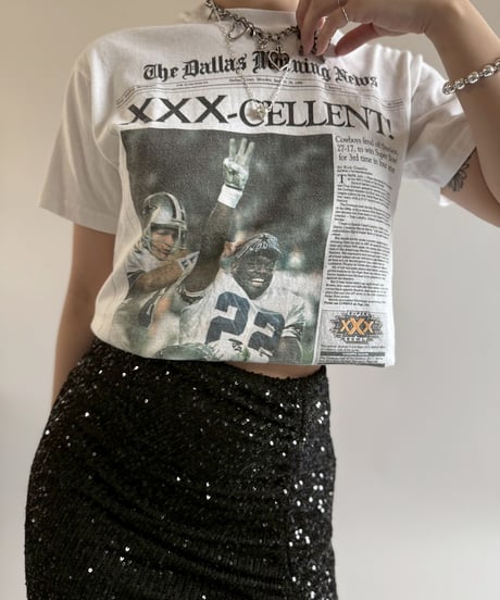 【USED】 90's News Paper T-Shirt/250510-083