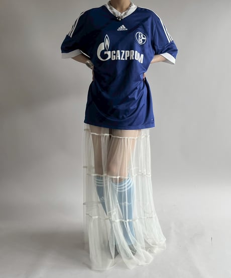 【USED】 adidas 12~13's Schalke 04 HUNTELAAR Soccer Shirt/ 250607-024