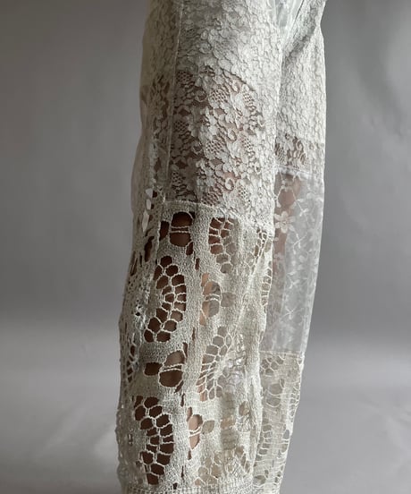 【RE;CIRCLE】 RE Crochet Patch Pants / 240829-001