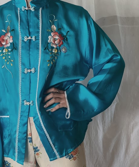 【売約済み】  Shiny China Shirt/210407-003