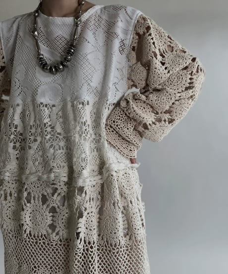 【RE;CIRCLE】 RE Crochet Lace One-piece / 220526-013