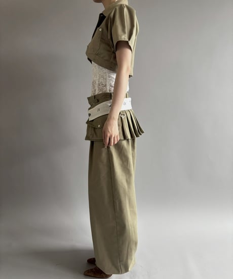 【Chinatsu Aoyama】 RE Makers Shirt Khaki / 260702-003