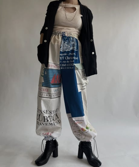 【RE;CIRCLE】 RE Eco-Friendly Bag Draw Cord Pants / 220825-023