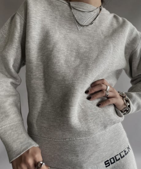【USED】 Cotton Sweatshirt Light Gray / 221203-024