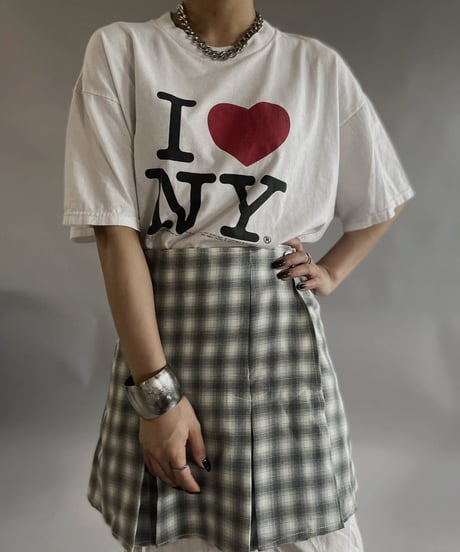 【USED 】Check Patterned Mini Skirt/ 240505-027