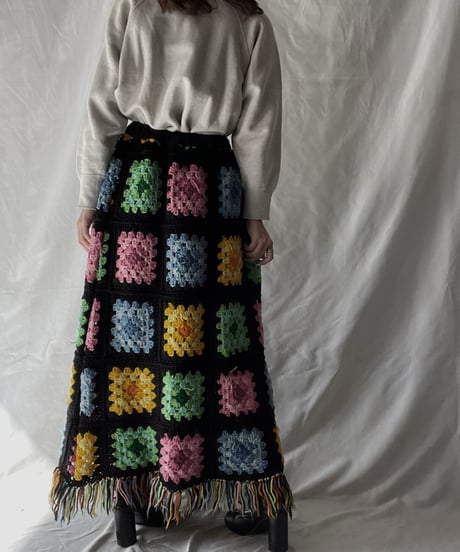 【RE;CIRCLE】 RE Granny Long Skirt②/211110-009